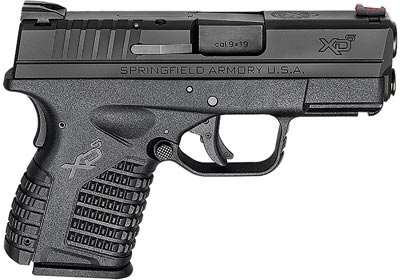 Springfield XDS Essential Package Pistol XDS93345BE, 45 ACP, 3.3 in, Black Polymer Grip, Black Melonite Finish, 5 Rd