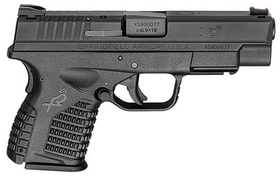 Springfield XDS Essential Package Pistol XDS9409BE, 9mm, 4 in, Black Polymer Grip, Black Melonite Finish, 8 Rd
