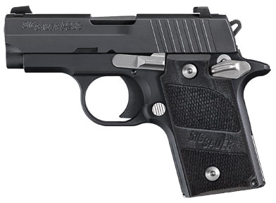 Sig P238 Nightmare Pistol 238380NMR, 380 Automatic Colt Pistol (ACP), 2.7", Black G10 Grips, Black Finish, 6 Rd