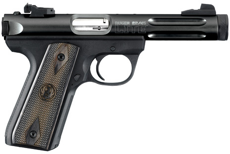 Ruger 22/45 Lite Pistol 3903, 22 Long Rifle, 4.4 in, Polymer Grip, Stainless Finish, 10 Rd