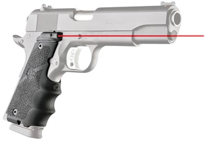 Hogue 1911 Government Laser Enhanced Grip Black (45080)