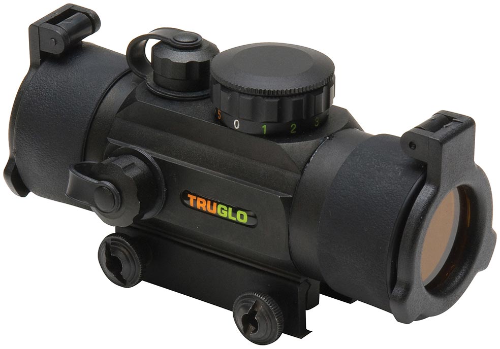 TruGlo Illuminated Red Dot Scope TG8030DB, 1x, 30mm, Black, 5 MOA, Red/Green Dot