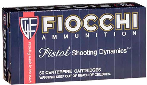 Fiocchi Handgun Ammunition 40SWC, 40 S&W, Jacketed Hollow Point (JHP), 165 GR, 1100 fps, 50 Rd/bx