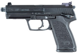 Heckler & Koch USP9 Tacitcal Pistol 709001TA5, 9mm, 4.9", Black Polymer Grips, Black Finish, 10 Rds