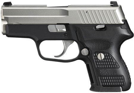 SigNitron P224 Nickel Single/Double Action Pistol 224357NSS, 9mm, 3.5 in, G-10 Grip, Smoke Finish, 10 Rds