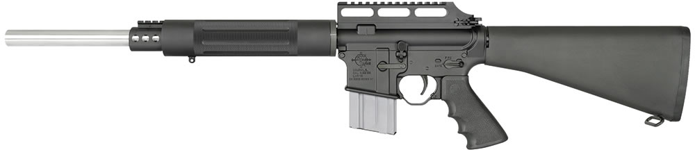 Rock River LAR-15 Varmint EOP Semi-Auto Rifle AR1516, 223 Remington, 18 in, Black Stock, Stainless Finish, 20 Rd