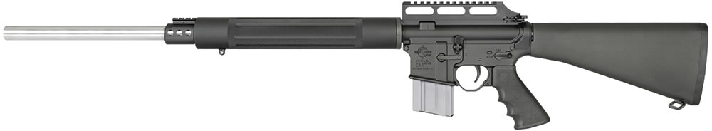 Rock River LAR-15 Varmint EOP Semi-Auto Rifle AR1556, 223 Remington, 1:12 Twist,  24 in, Black Stock, Stainless Finish, 20 Rd