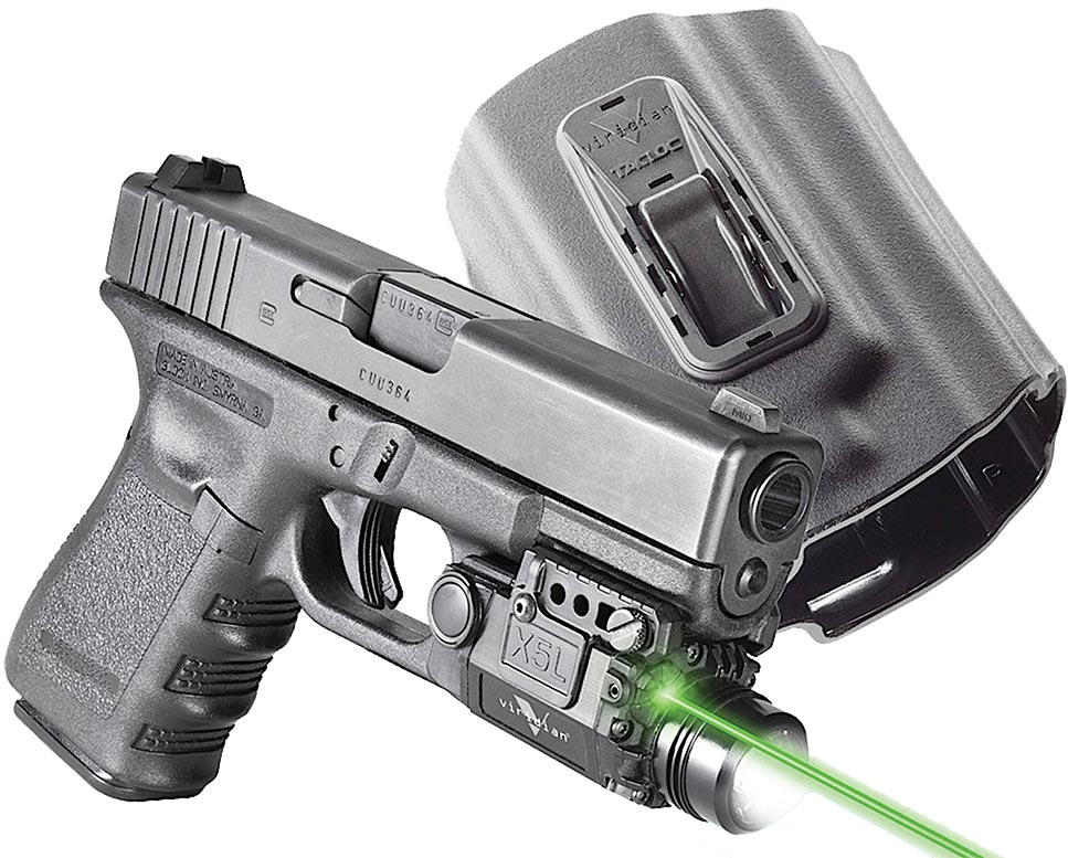 Viridian XL5 Green Laser Sight/ Holster X5LPACKX1, Fits Glock 17/19/23