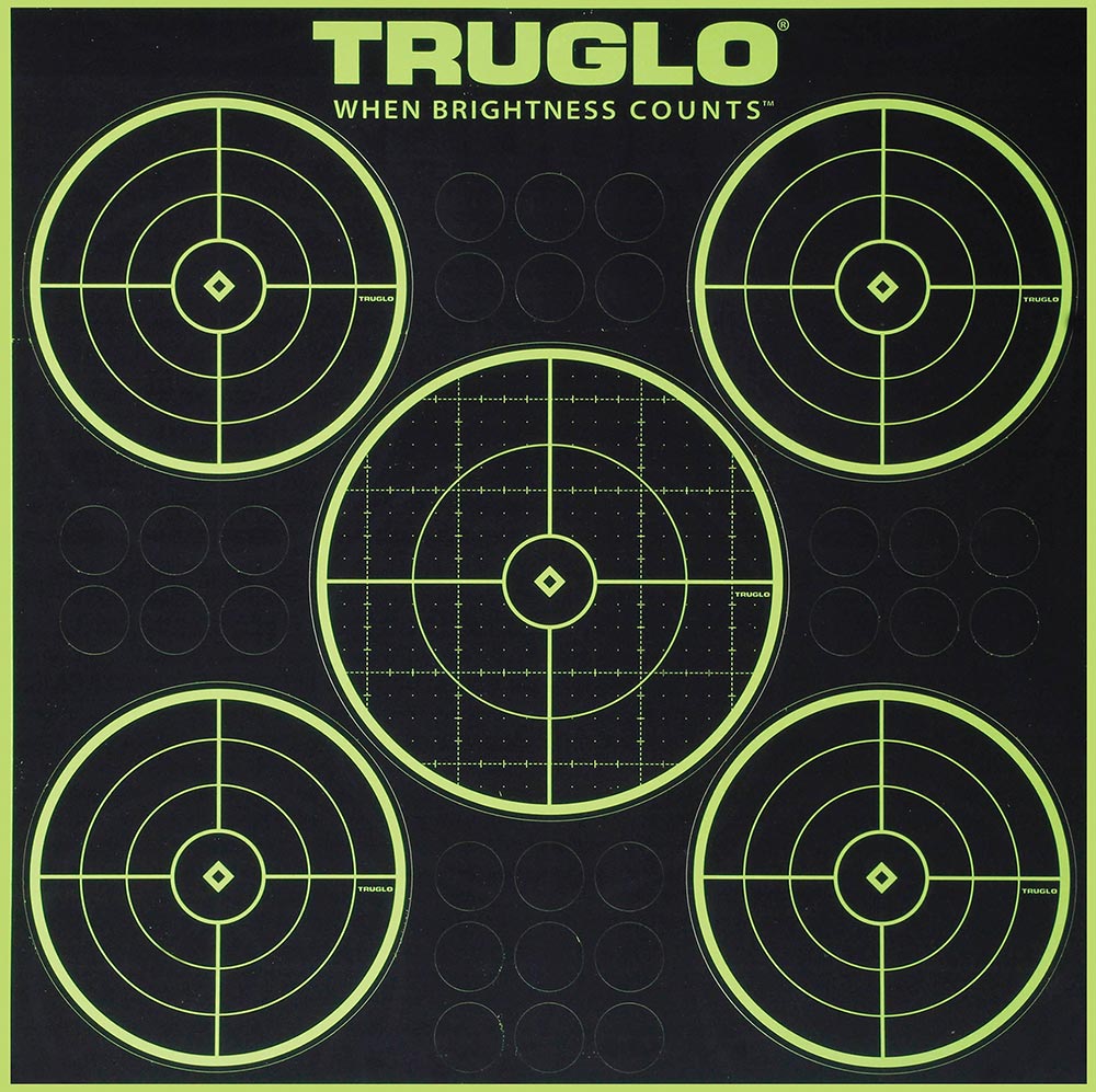 TruGlo Tru See 5-Bullseye Splatter Target, Pack of 6 (TG11A6)