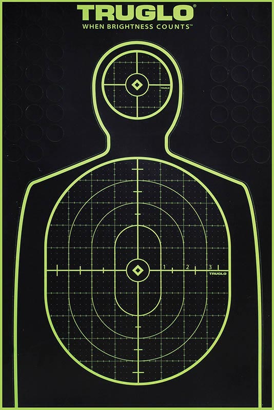 TruGlo Tru See Handgun Silhouette Targets, Pack of 6 (TG13A6)