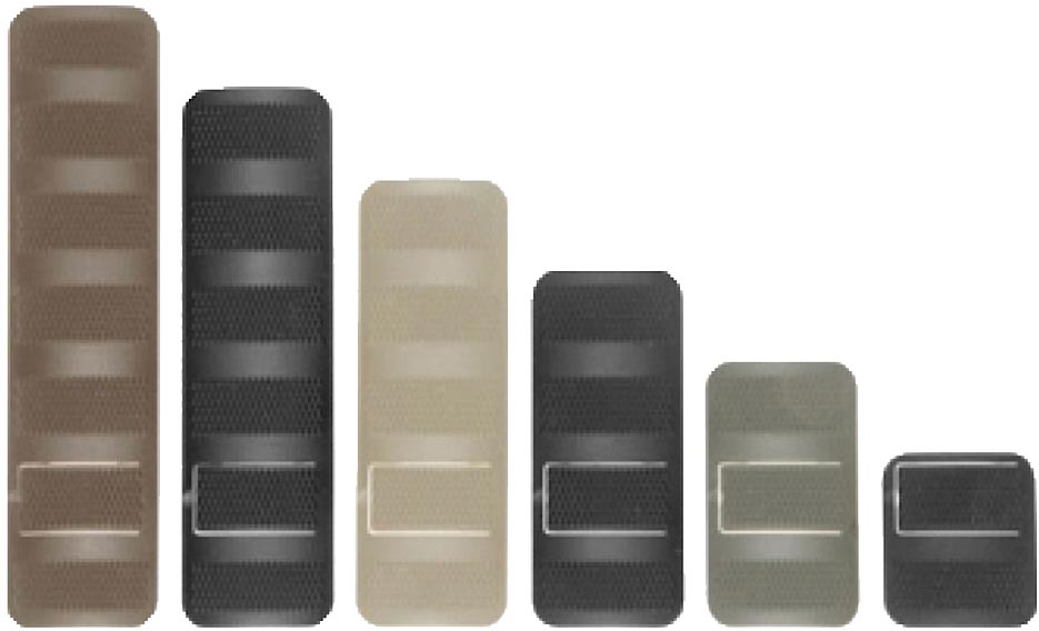 Troy 12-Pack Picatinny Rail Covers, Various Sizes, Black  (SCOVPCK14BT)