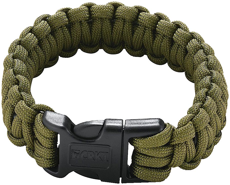 Columbia River Ken Onion Para Saw Survival Bracelet, Olive Green, Large (9300DL)