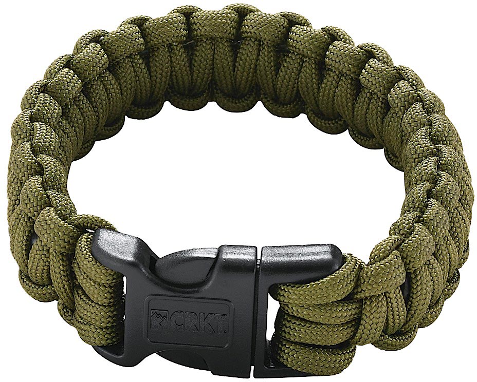Columbia River Ken Onion Para Saw Survival Bracelet, Olive Green, Small (9300DS)