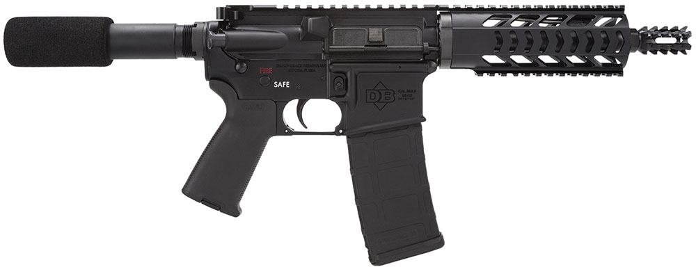 Diamondback DB15 Pistol DB15PB10, 223 Remintgon, 10.5 in, Polymer Grip, Black Finish, 30 Rd