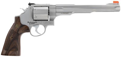 Smith & Wesson M629 Performance Center Revolver 170334, 44 Rem Mag, 8.38", Wood Grips, Stainless Finish, 6 Rd
