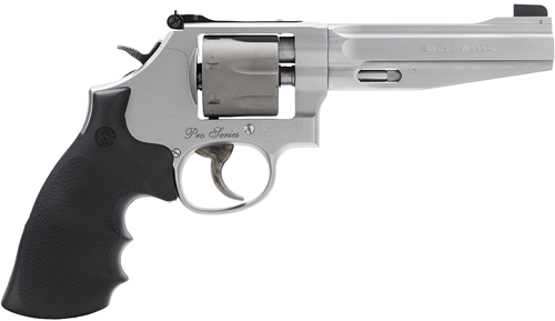Smith & Wesson 986 Performance Center Revolver 178055, 9mm, 5", Synthetic Black Grips, Stainless Finish, 7 Rds