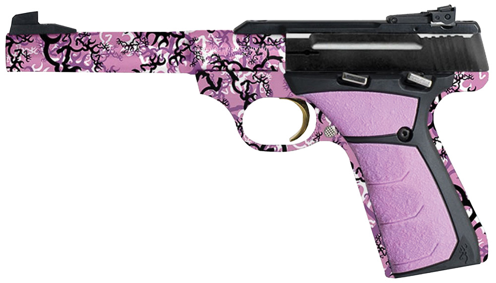 Browning Buck Mark Buckthorn Pistol 051495490, 22 LR, 5.5", Pink Ultragrip FX Grips, Buckthorn Pink Finish, 10 Rds