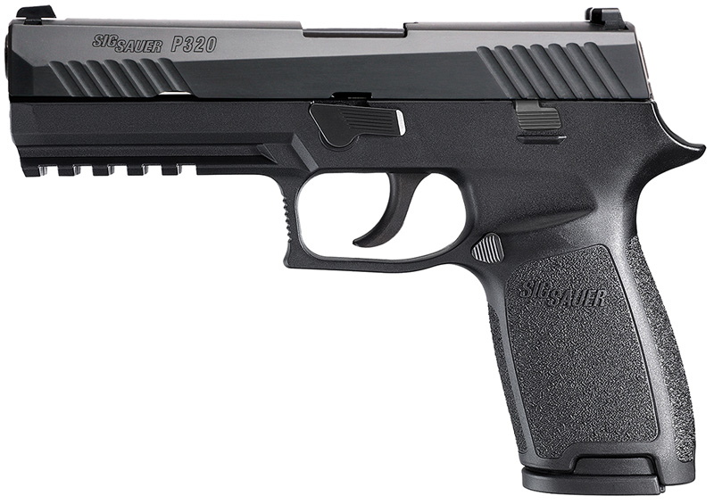 Sig P320 Pistol 320F9BSS, 9mm, 4.7 in, Interchangeable Polymer Grip, Black Finish, Night Sights, 17 Rd