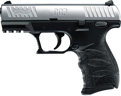 Walther CCP Pistol 5080301, 9mm, 3.5", Integral Black Grip, Stainless Finish, 8 Rd