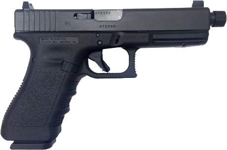 Glock 23 Compact Pistol PI2350203TB, 40 S&W, 4.02 in Threaded, Polymer Grip, Black Finish, Fixed Sights, 13 Rd