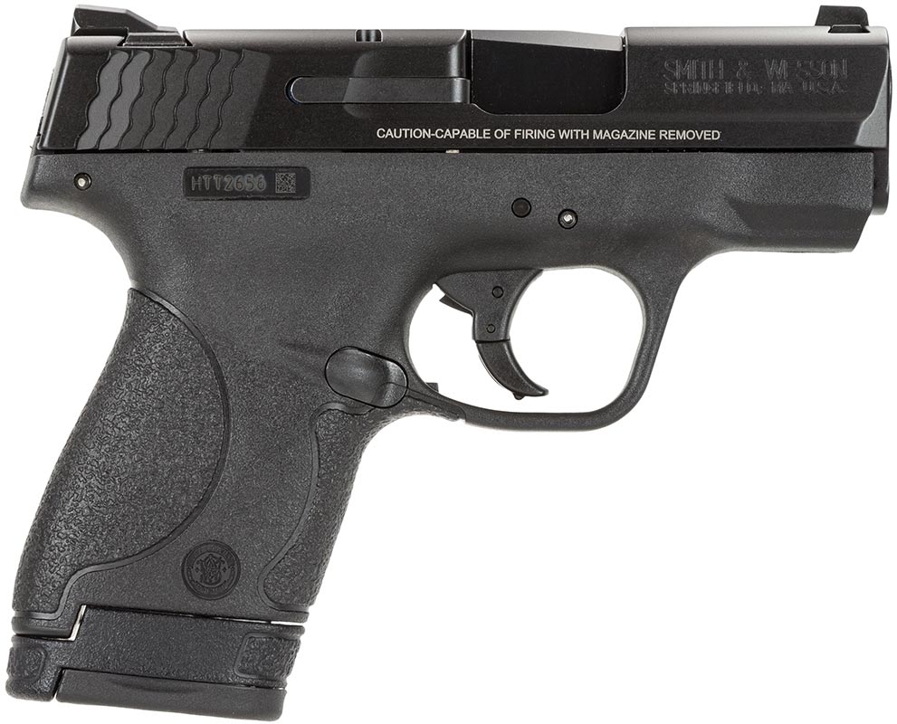 Smith & Wesson Shield Pistol 10035, 9mm, 3.1 in, Textured Polymer Grip, Black Finish, 7 Rd, No Manual Safety