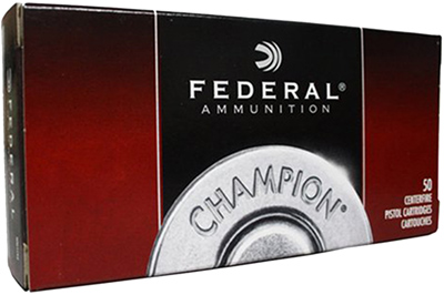 Federal Champion Handgun Ammunition WM5233, 45 ACP, FMJ Round Nose, 230 GR, 845 fps, 50 rd/bx