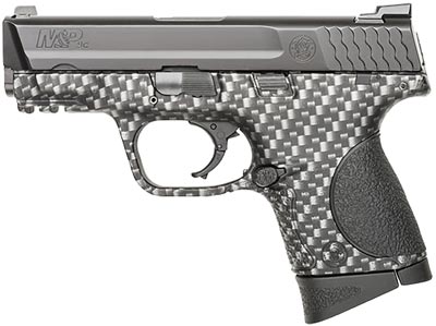 Smith & Wesson M&P40C Pistol 10124, 40 S&W, 3.5", Black Polymer Grip, Carbon Fiber Finish, 10 Rd