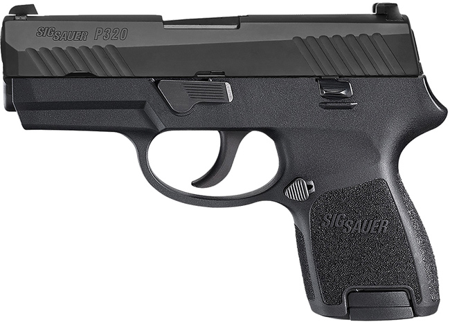 Sig P320 Sub-Compact 320SC9BSS, 9mm, 3.9", Black Polymer Grips, Nitron Finish, SLITE Night Sights, 12 Rd