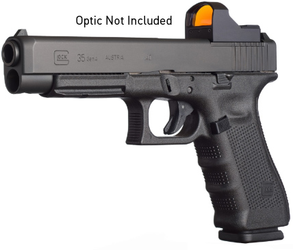 Glock 35 Gen4 Modular Optic System Pistol PG3530103MOS, 40 S&W, 5.32", Black Polymer Grips, Black Finish, 15 Rds