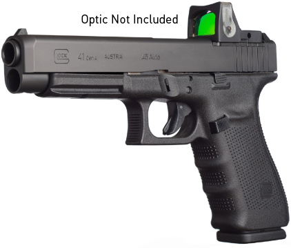 Glock 41 Gen4 Modular Optic System Pistol PG4130103MOS, 45 ACP, 5.31", Black Polymer Grips, Black Finish, 13 Rds