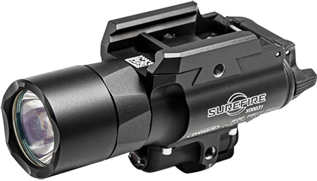 Surefire X400U-A Ultra LED WeaponLight w/ Green Laser X400UAGN, 500 Lumens, Black Finish