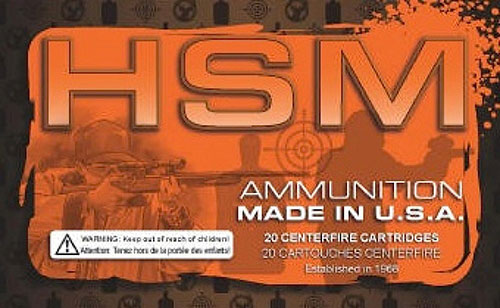 HSM Pistol Remanufactured Ammunition 9MM4R, 9mm, Full Metal Jacket, 124 GR, 1150 fps, 50 Rd/bx