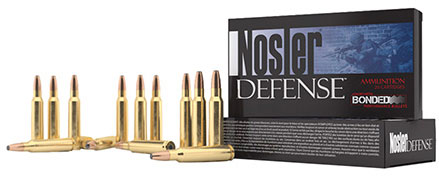 Nosler Rifle Ammunition 39685, 308 Winchester/7.62 NATO, Bonded Solid Base, 168 GR, 2750 fps, 20 Rd/bx