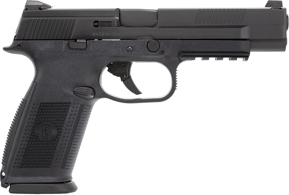 FN Herstal FNS-9L Long Slide Pistol 66725, 9mm, 5 in, Polymer Grip, Black Finish, 17 Rd