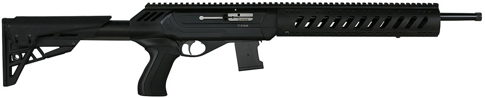 CZ-USA 512 Tactical Rifle 02164, 22 Winchester Magnum Rimfire (WMR), 16.5 in, ATI Collapsible Stock, Black Finish, 10 Rd