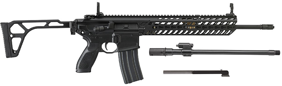 Sig MCX Semi-Auto Rifle RMCX300B16BTFSALPCKIT, 300 Blackout, 16", Folding Stock, Black Finish, 30 Rds