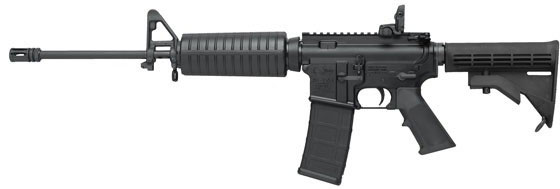 Colt Lightweight LE Carbine AR15-A4 AR6720, 5.56mm NATO, 16.1 in, 4-Position Collapsible Stock, Black Finish, 20 Rd