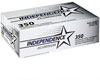 Federal Independence Aluminum Pistol Ammunition IAL9115350, 9mm, Full Metal Jacket (FMJ), 115 GR, 1080 fps, 350 Rd/Bx