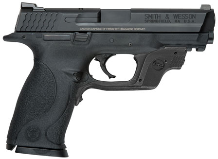 Smith & Wesson M&P 40 Pistol 10175, 40 S&W, 4 1/4 in, Crimson Trace Green Laser, Black Finish, 15 Rd