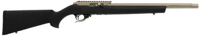 Tactical Solutions X-Ring Rifle RGRTE14HBLK, 22 Long Rifle, 16.5" Threaded, Black Hogue Stock, Quicksand Finish, 10 Rds