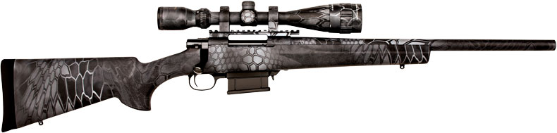 Howa Kryptek Full Dip Rifle Package HKF93127KTF, 308 Winchester, 20", Kryptek Typhon Stock, Kryptek Typhon Finish