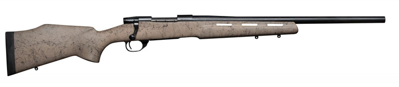 Weatherby Vanguard H-Bar RC Rifle VDN308NR2O, 308 Winchester, 22", Tan w/Black Spiderweb Synthetic Stock, Blued Finish, 5 Rds