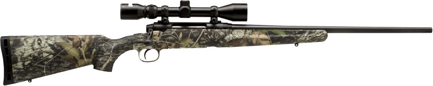 Savage Axis XP Rifle w/Bushnell Scope 22674, 6.5 Creedmoor, 22", Realtree Hardwoods HD Synthetic Stock, Black Finish, 3 Rds