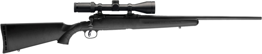 Savage Axis II XP Rifle w/Weaver Scope 22676, 6.5 Creedmoor, 22", Black Synthetic Stock, Black Finish, 3 Rds