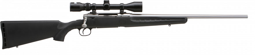Savage Axis II XP Rifle w/Weaver Scope 22677, 6.5 Creedmoor, 22", Black Synthetic Stock, Stainless Steel Finish, 3 Rds