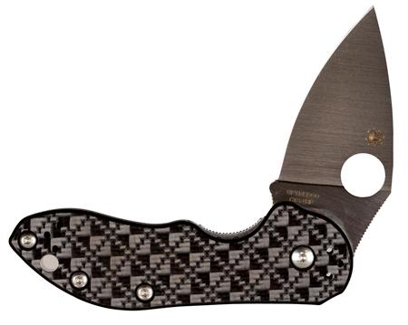 Spyderco Dice Folding Knife w/Plain Edge & G10 Black Handle (C182CFTIP)
