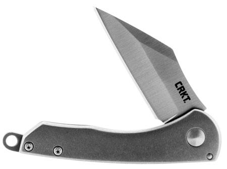 Columbia River Carter Wharncliffe Folding Knife w/Plain Edge & Titanium Handle (6120)