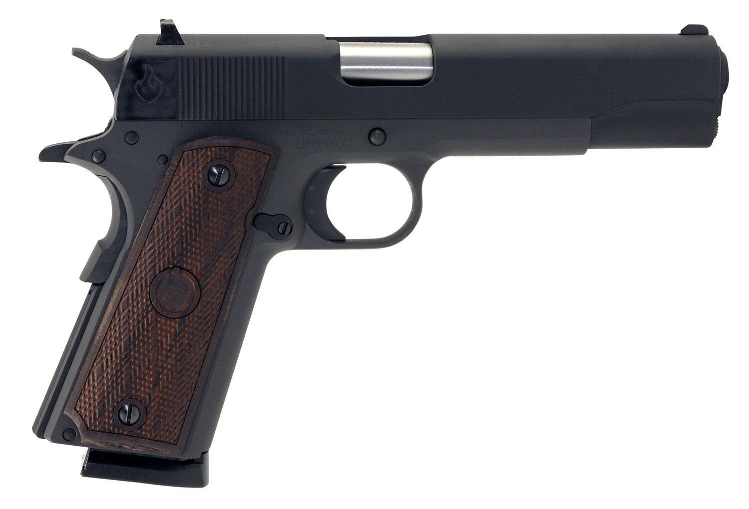 Llama 1911 Max-I Pistol LM138SB, 38 Super, 5", Hardwood w/MAC Logo Grips, Blued Finish, 9 Rds