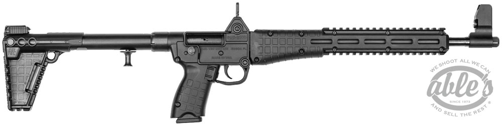 Kel-Tec SUB-2000 Semi-Auto Rifle SUB2K9GLK19BBLK, 9mm, 16.1", Black Synthetic Stock, Black Finish, 15 Rd