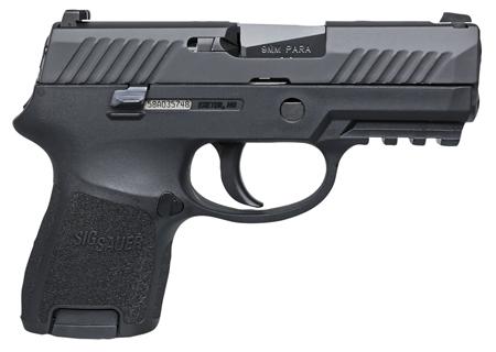 Sig P320 Subcompact Pistol 320SCR9BSS, 9mm, 3.6", Black Polymer Grips, Black Finish, 12 Rds